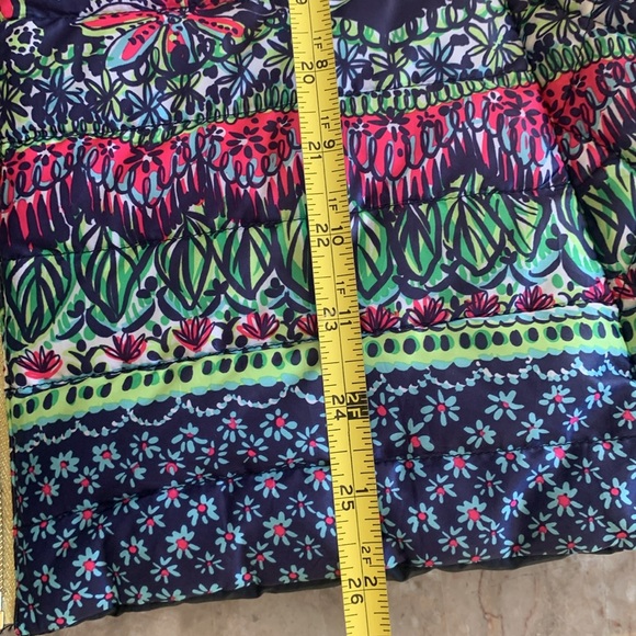 💙 LILLY PULITZER 2-in-1 NAVY PINK REVERSIBLE PUFFER JACKET down father XL Floral - Picture 10 of 16